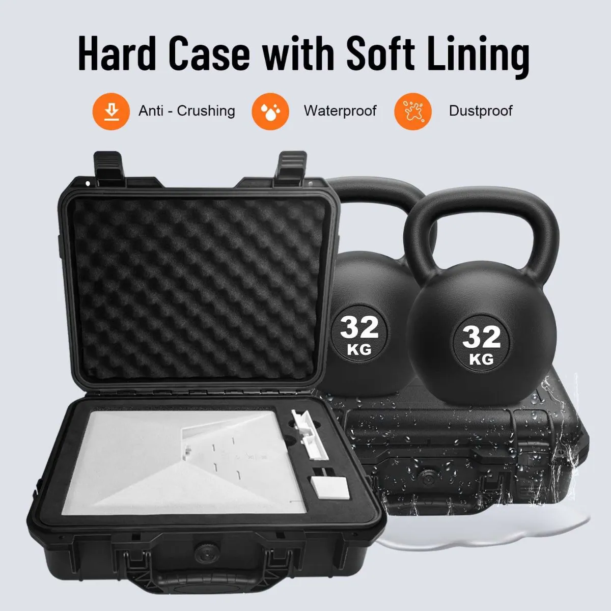 Matte Black Waterproof Starlink Travel Case